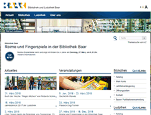 Tablet Screenshot of bibliothek.baar.ch